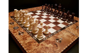 Шахматы + нарды "Гранд 60 см" клен антик