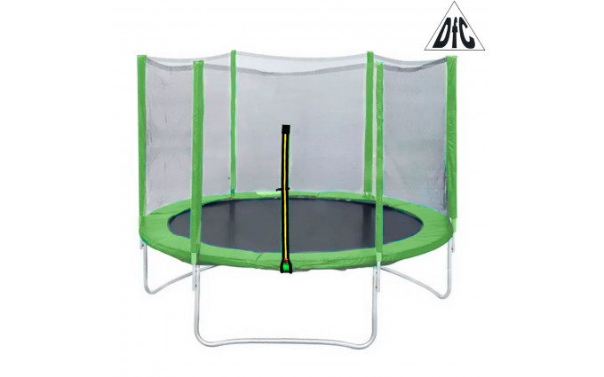 Батут DFC Trampoline Fitness 10ft наружн.сетка, св.зел. (305см)