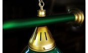 Лампа "STARTBILLIARDS" 2 пл. металл (плафоны зеленые, штанга зеленая)
