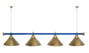 Лампа STARTBILLIARDS 4 пл. (плафоны бронза,штанга бронза,фурнитура золото,3)