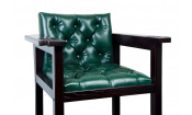 Кресло бильярдное из ясеня (мягкое сиденье + мягкая спинка, цвет махагон)