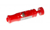 Точилка "Эффе" (красная, пластик, диаметр наклейки 12,7 - 13,1 мм)